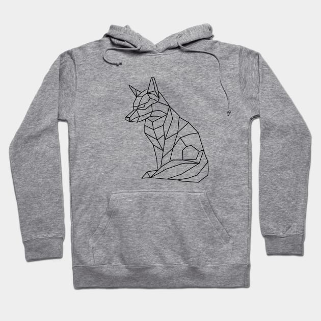 Low Poly Origami Fox Hoodie by shaldesign